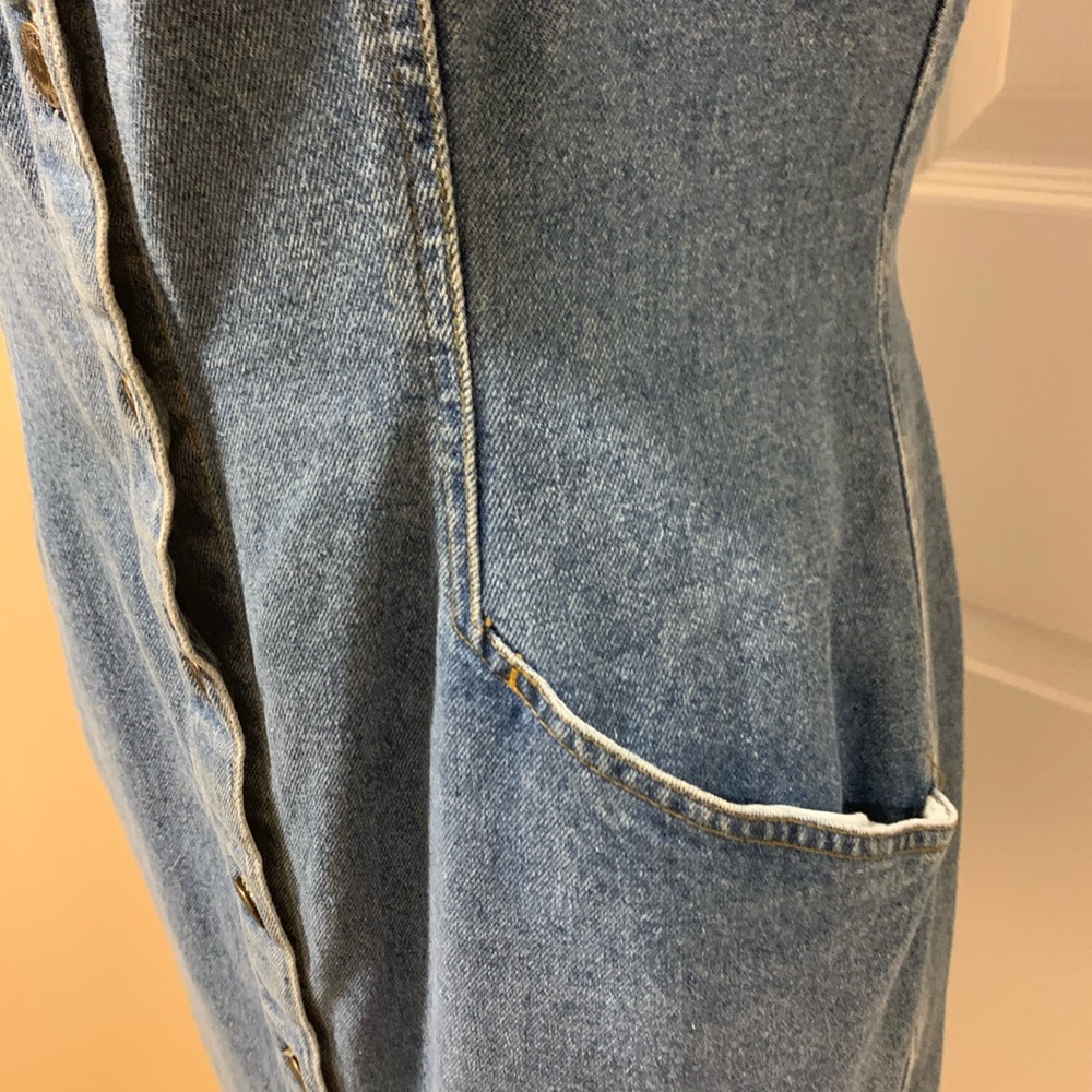 DKNY 100% cotton denim dress size 8 - Picture 5 of 14